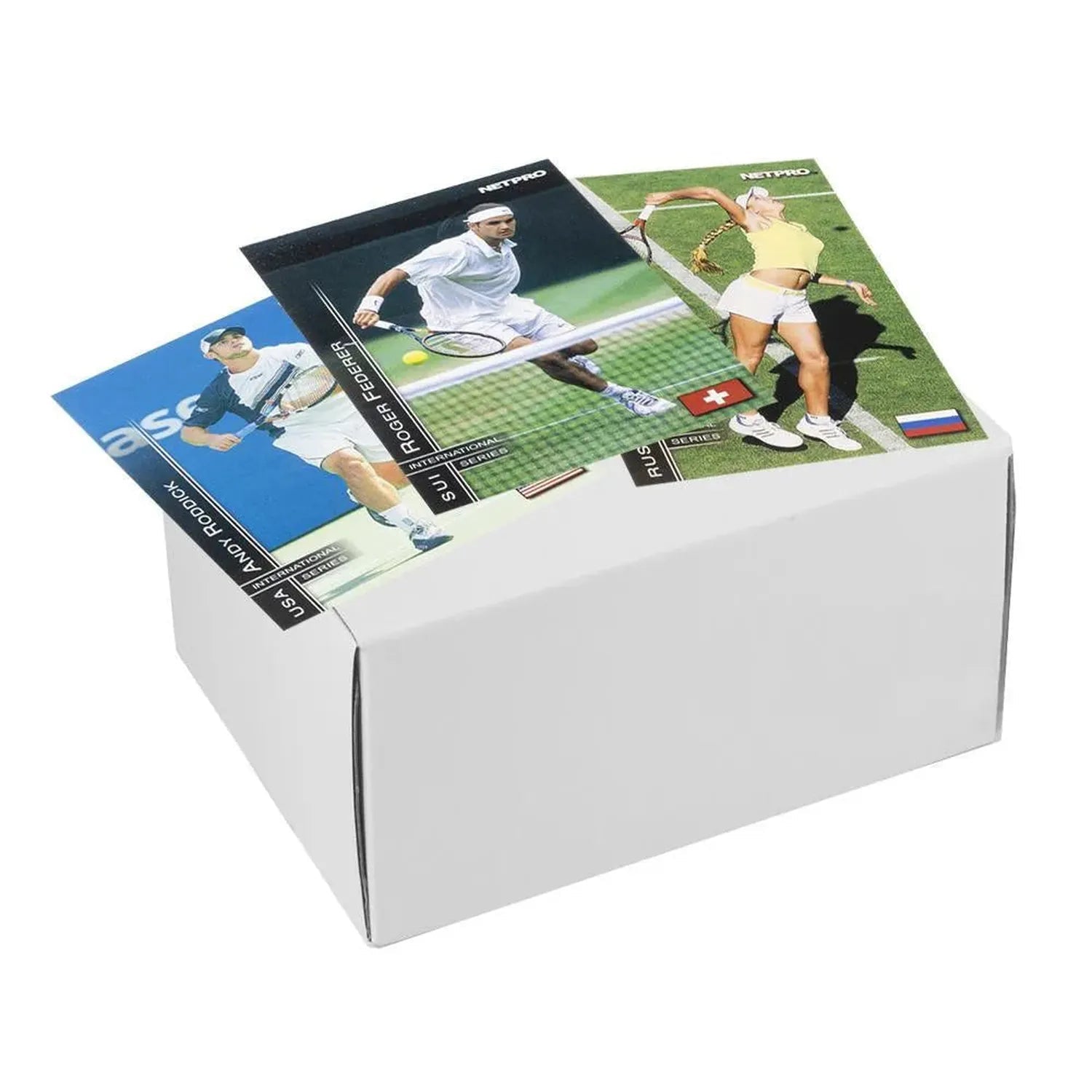 NETPRO International Series Tennis Collector Card Set (Unmarked White Box)Tienda Tennis