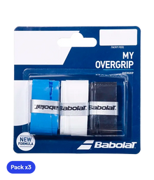 Overgrips Babolat My Overgrip Azul/Blanco/Negro (Pack x3)