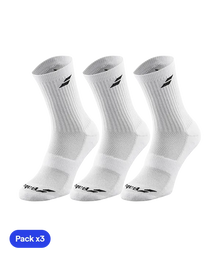 Socks Babolat White Junior (Pack x3)