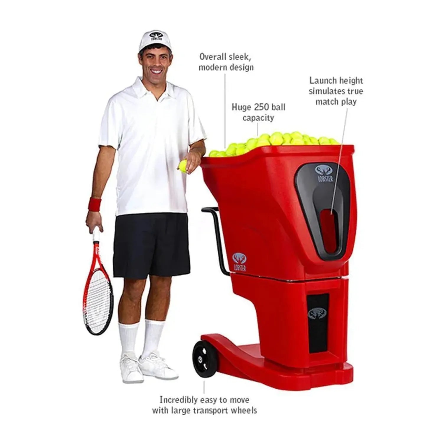 PHENOM with 20 - Function Wi - Fi Remote Control for Apple Ball MachineTienda Tennis