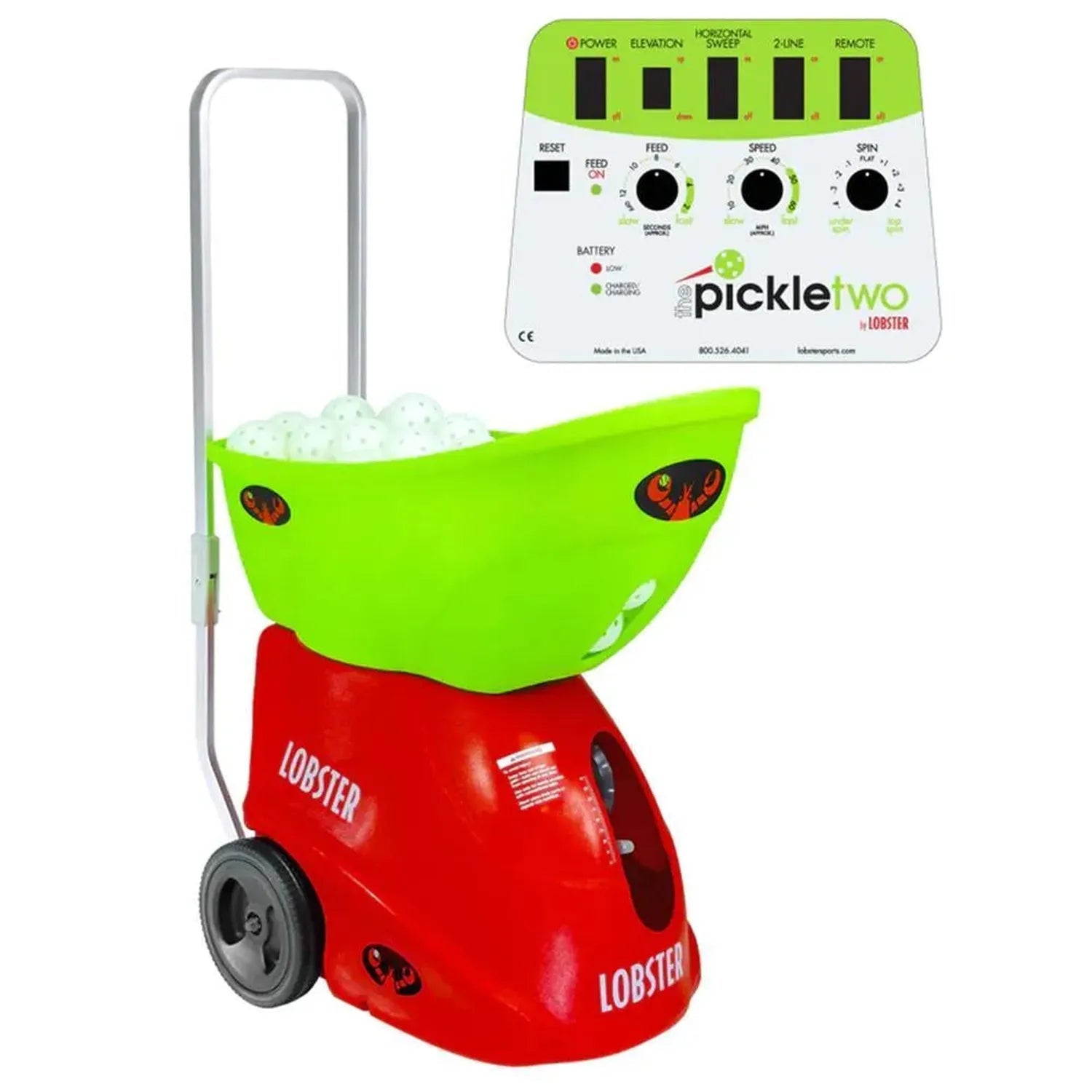 Pickle Two with 10 - Function Wi - Fi Remote Control for Apple Ball MachineTienda Tennis