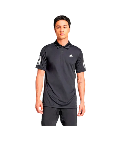 Polo Adidas Club 3STR Negro 2025
