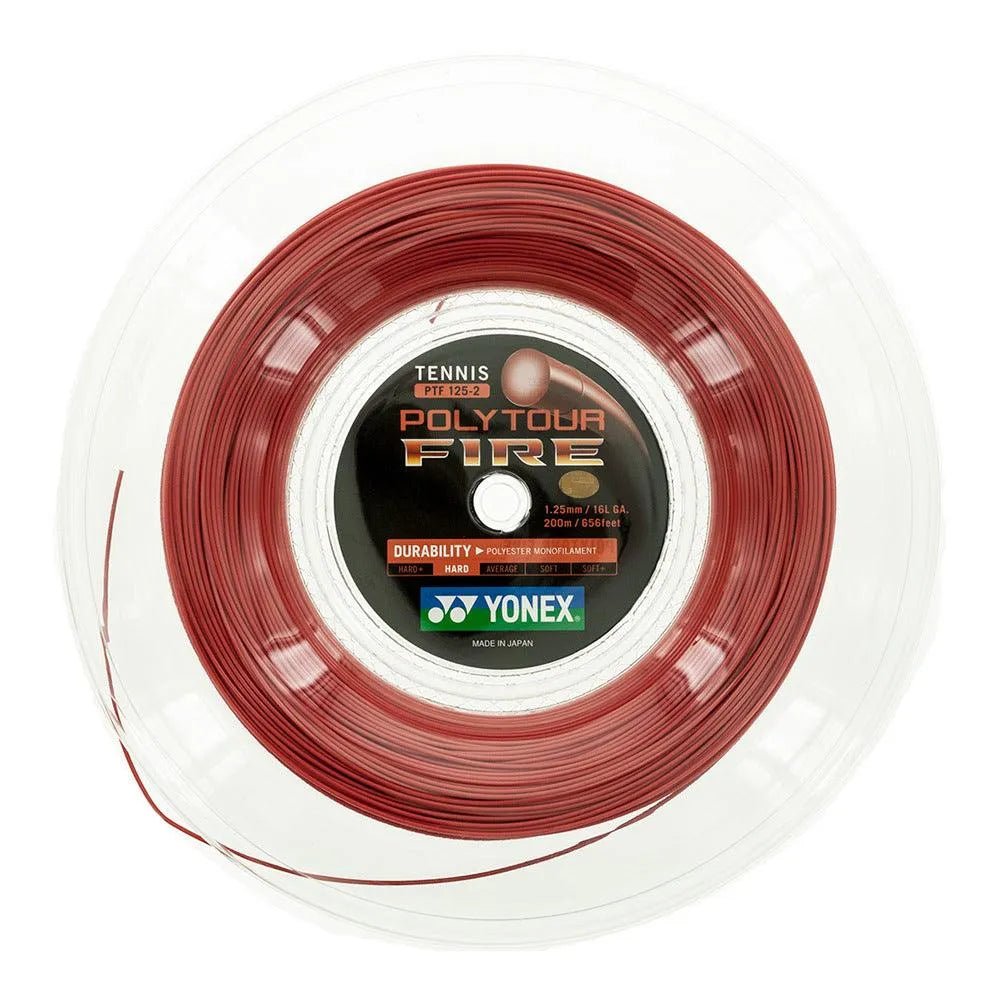 POLYTOUR FIRE 125/16L Tennis String Reel RedTienda Tennis