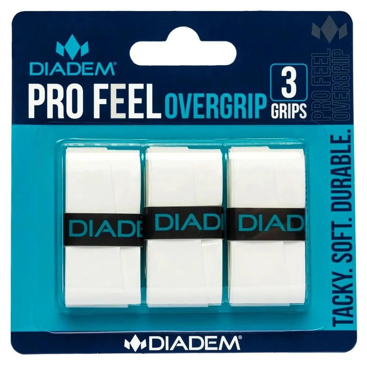 Pro Feel Tennis Overgrip 3 Pack WhiteTienda Tennis