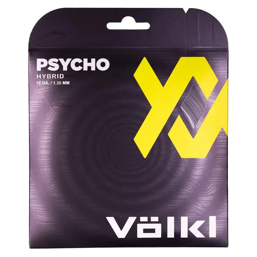 Psycho Hybrid 16G Tennis String Black and SilverTienda Tennis