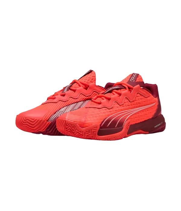 Padel Shoes Puma Nova Elite Red/Dark Crimson/White 2025