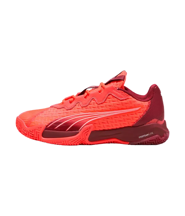 Padel Shoes Puma Nova Elite Red/Dark Crimson/White 2025