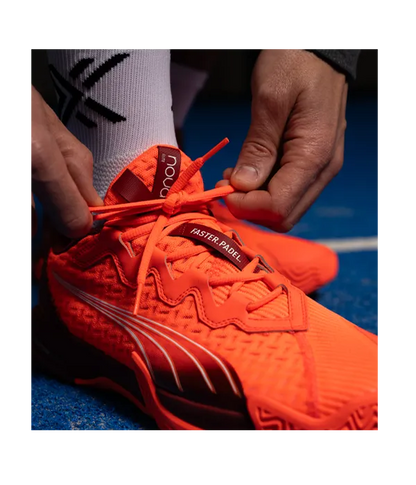 Padel Shoes Puma Nova Elite Red/Dark Crimson/White 2025