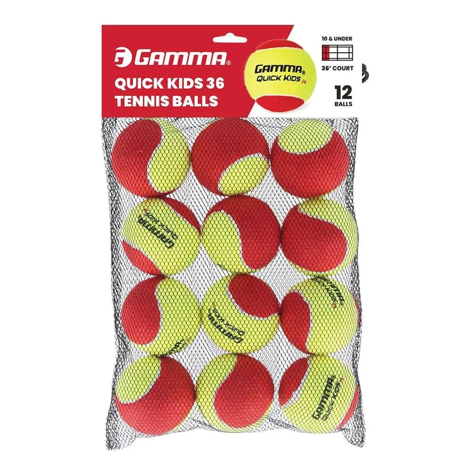 Quick Kids 36 Tennis Balls 12pkTienda Tennis