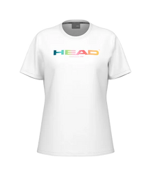 Camiseta Head Rainbow Mujer White 2025