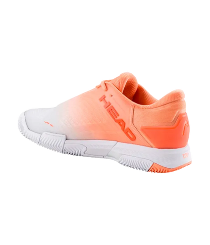 Padel Shoes HEAD Revolt Pro 4.5 Clay Mujer Coral/White 2025