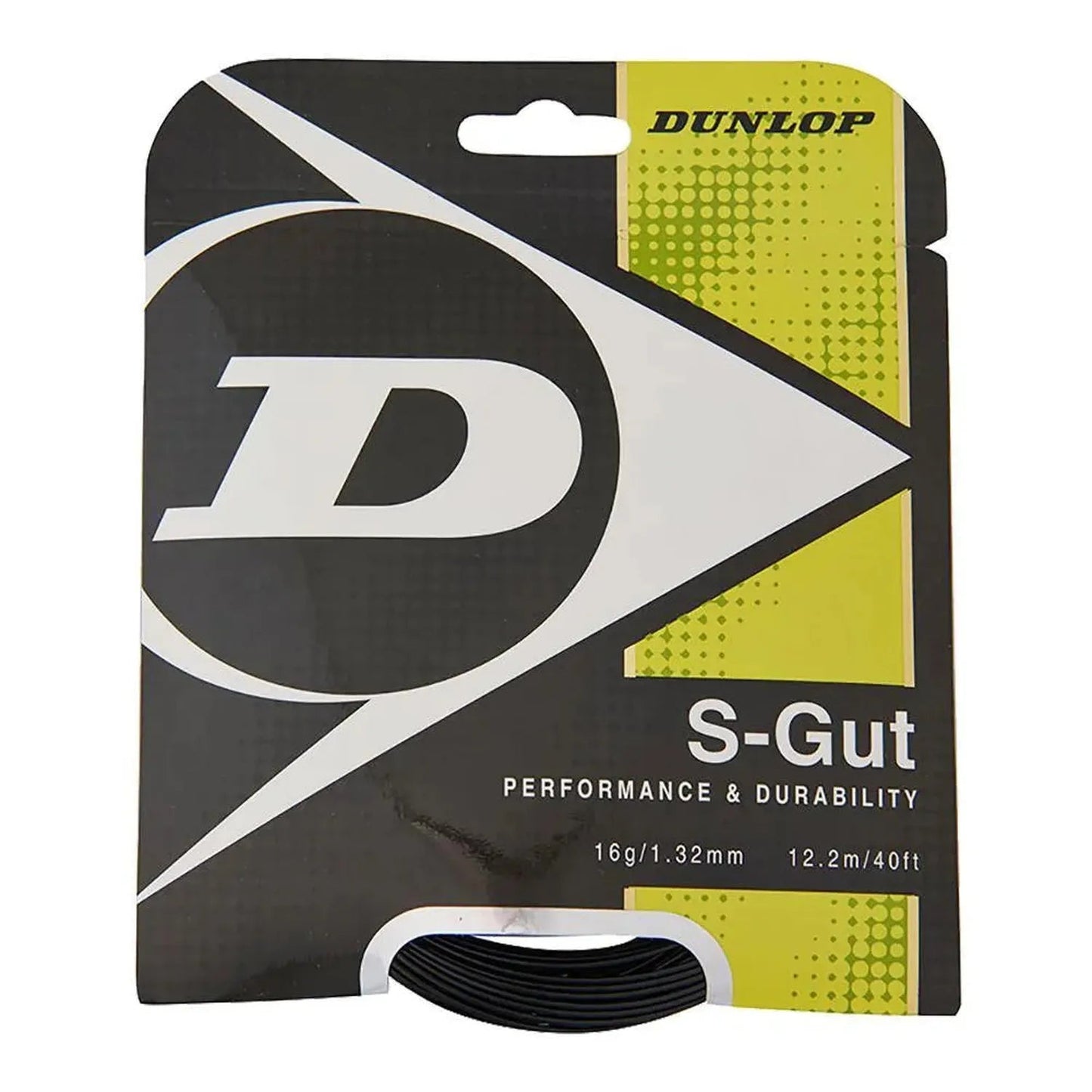 S - Gut 16G Black Tennis StringTienda Tennis
