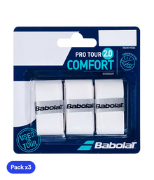 Overgrips Babolat Pro Tour 2.0 White (Pack x3)