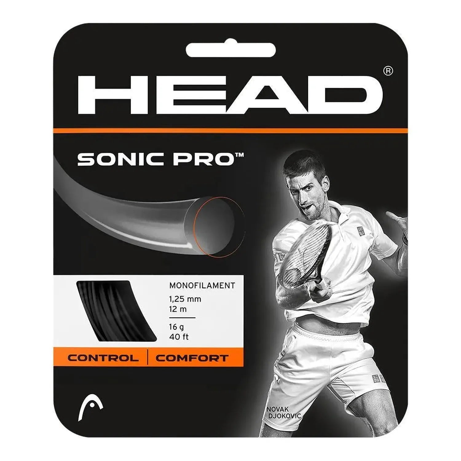 Sonic Pro 16g Strings BlackTienda Tennis