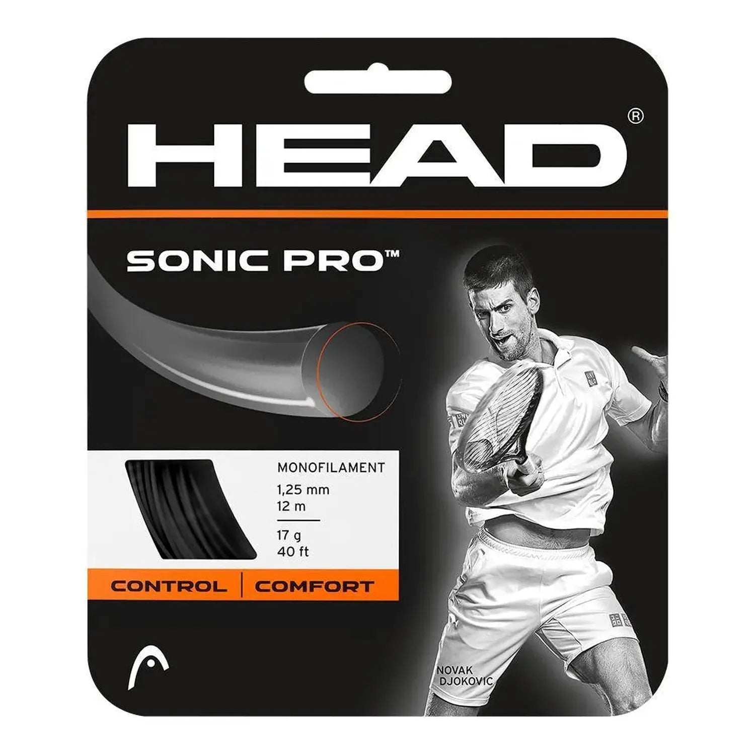 Sonic Pro 17g Strings BlackTienda Tennis