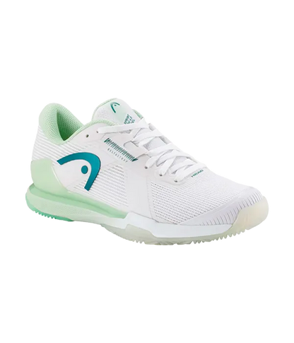Padel Shoes HEAD Sprint Pro 4.0 Padel Mujer White/Green 2025