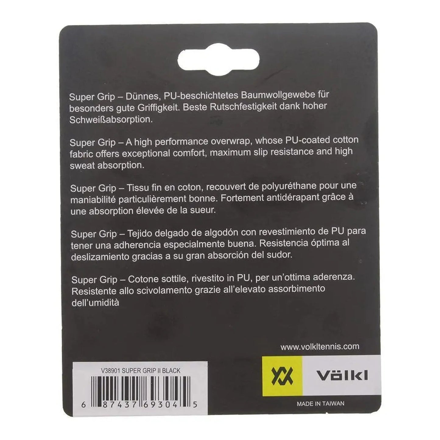 Super Grip II 3 Pack Tennis Overgrip BlackTienda Tennis