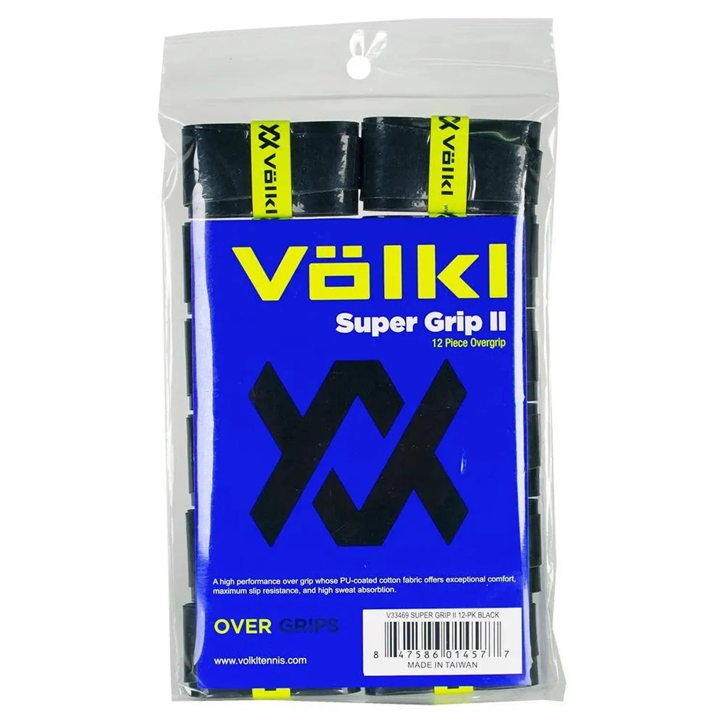Super Grip II Tennis Overgrip 12 Pack BlackTienda Tennis