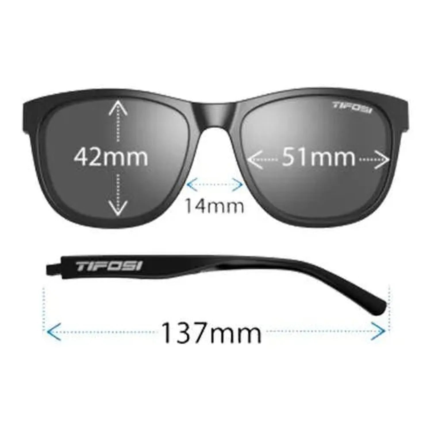 Swank Sunglasses Crystal Sky with Smoke Bright Blue LensesTienda Tennis