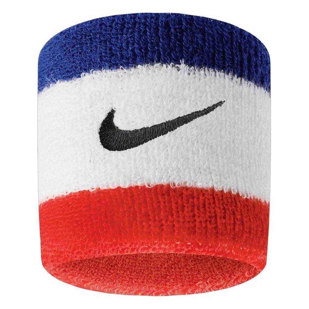 Swoosh Tennis Wristbands 2 Pack Habanero Red and BlackTienda Tennis