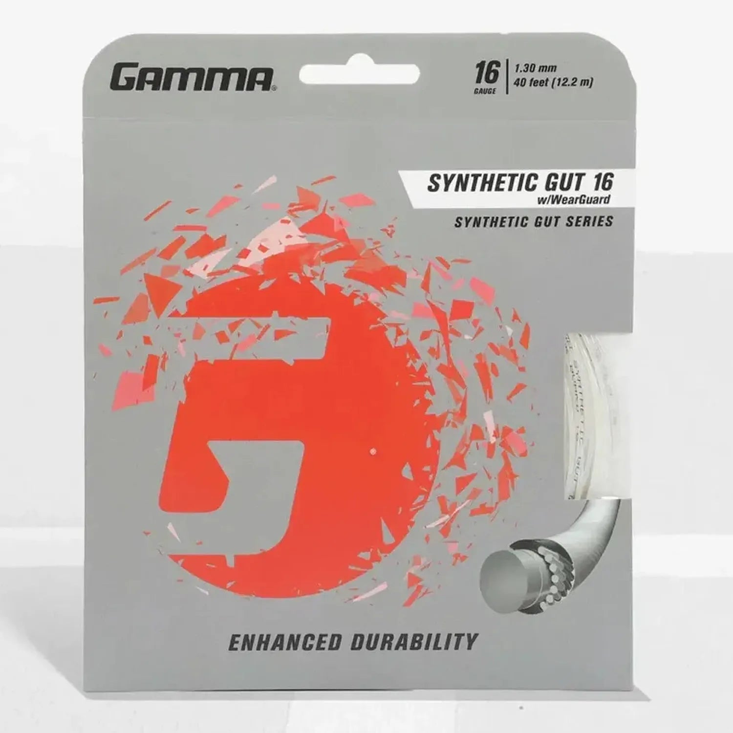 Synthetic Gut with Wearguard 16G Tennis StringTienda Tennis