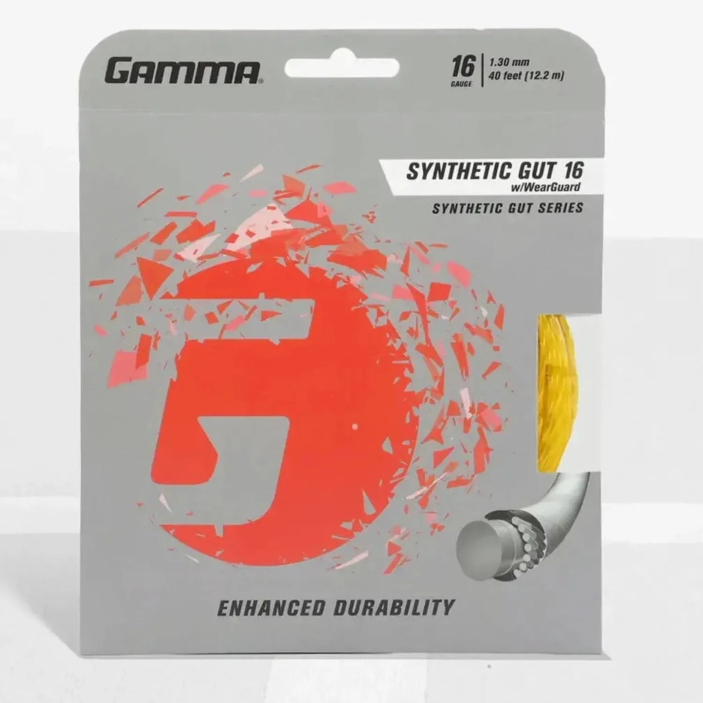 Synthetic Gut with Wearguard 16G Tennis StringTienda Tennis