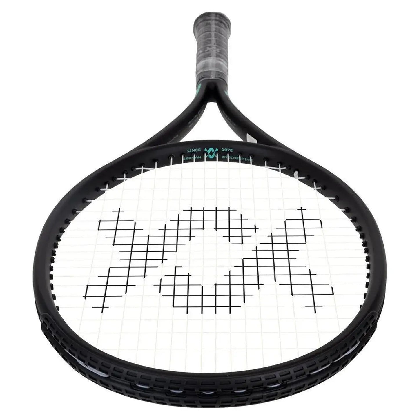 Team Speed Prestrung Tennis Racquet Black and TurquoiseTienda Tennis