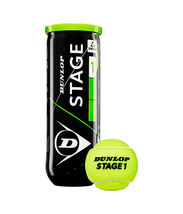 Box Balls  Dunlop Stage 1 Verde Tenis (Pack x24)