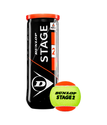 Bote de Balls  Dunlop Stage 2 Amarillo/Naranja Tenis
