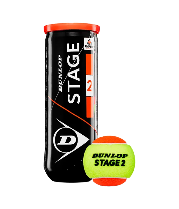 Box Balls  Dunlop Stage 2 Amarillo/Naranja Tenis (Pack x24)