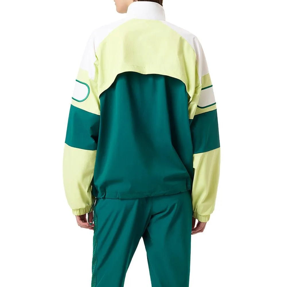 Unisex Center Court Ace Podium Tennis Jacket Rainforest and Shadow LimeTienda Tennis