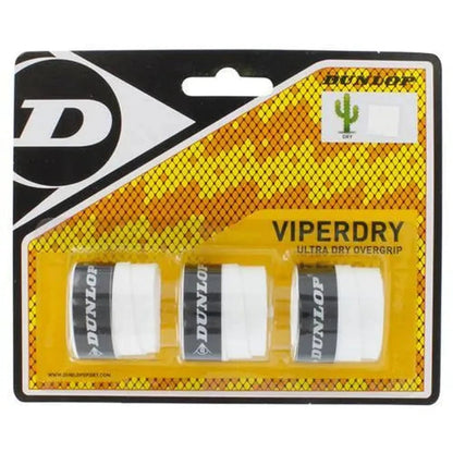 Viperdry White 3 Pack Ultra Dry Tennis OvergripTienda Tennis