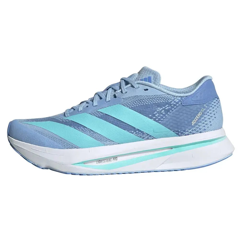 Women's Adizero SL2 Running Shoes Glow Blue and Flash AquaTienda Tennis