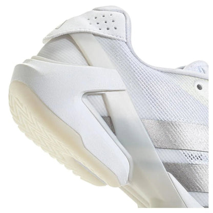 Women's Adizero Ubersonic 5 Tennis Shoes White and Silver MetallicTienda Tennis
