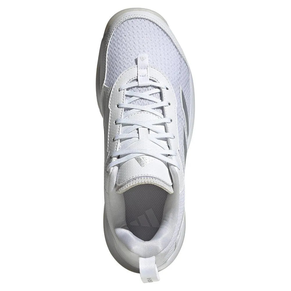 Women's AvaFlash Tennis Shoes White and Metallic SilverTienda Tennis