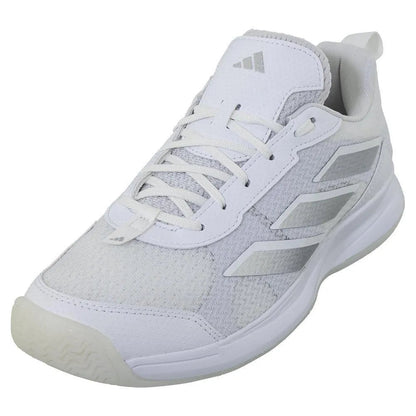 Women's AvaFlash Tennis Shoes White and Metallic SilverTienda Tennis