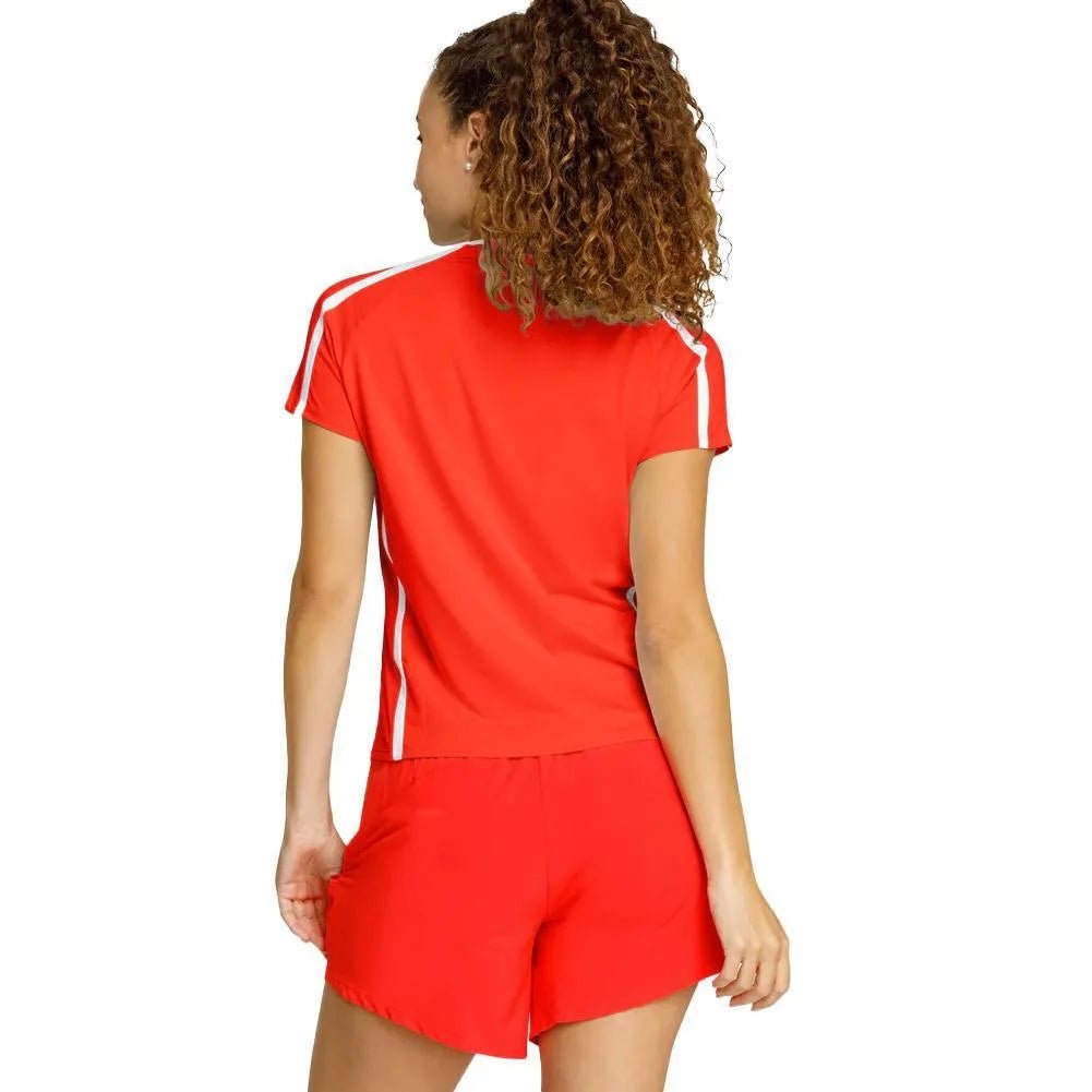 Womens Baseline Shortsleeve Pickleball Top FlamencoTienda Tennis