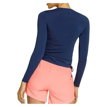 Women's Chandra Long Sleeve Tennis Top Navy BlueTienda Tennis
