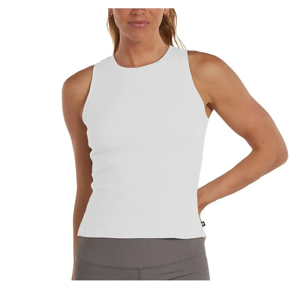 Women's Classic Crew Neck Tennis Tank WhiteTienda Tennis