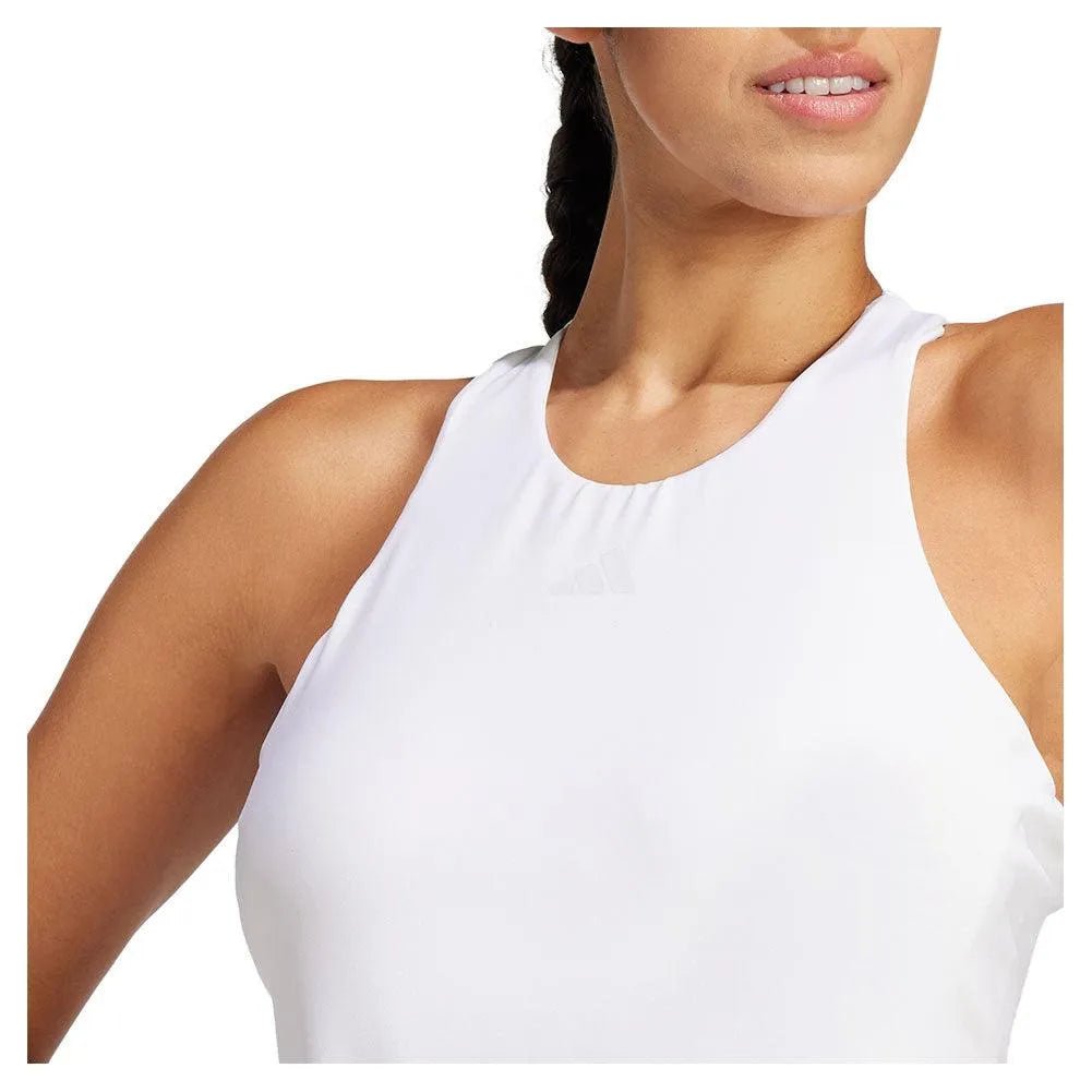 Women's Climacool Mid Length Y Tennis Tank WhiteTienda Tennis