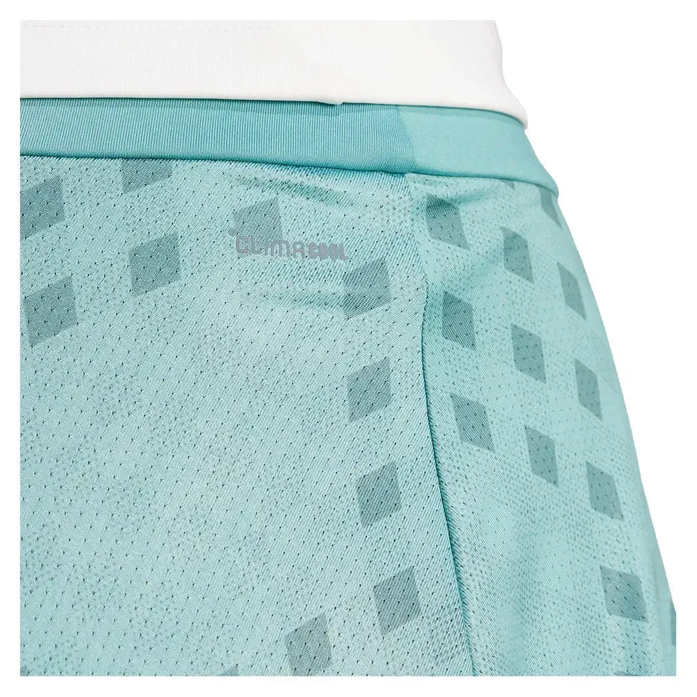 Women's Club Graphic Tennis Skort Powder Teal and Preloved TealTienda Tennis