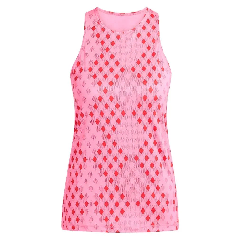 Women's Club Graphic Tennis Tank Lucid Pink and Better ScarletTienda Tennis