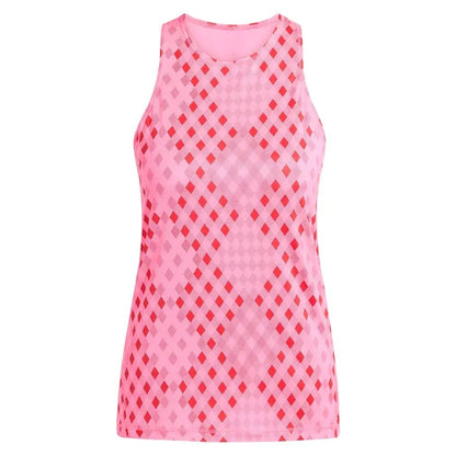 Women's Club Graphic Tennis Tank Lucid Pink and Better ScarletTienda Tennis