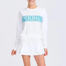 Women's Club Sport Pickleball Sweater White and Light BlueTienda Tennis