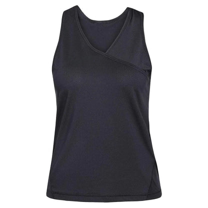 Women's Club V - Neck Tennis Tank BlackTienda Tennis