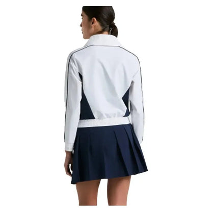 Women's Color Block 1/4 Zip Tennis Top Bright WhiteTienda Tennis