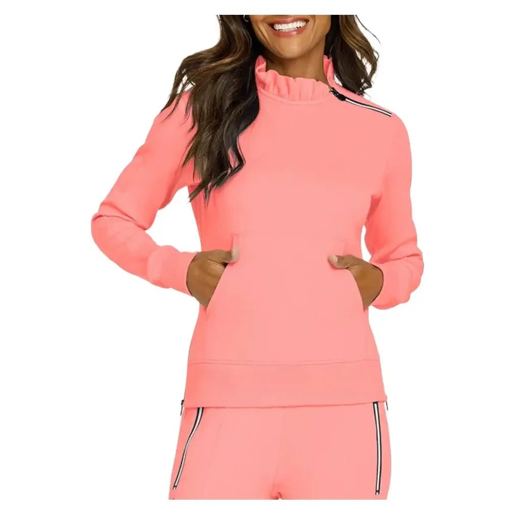 Women's Condoleeza Tennis Sweatshirt Melon PunchTienda Tennis