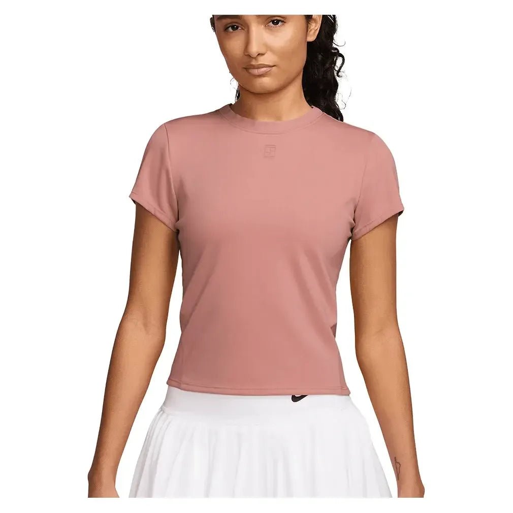 Women's Court Dri - FIT Advantage Short Sleeve Tennis Top Red StardustTienda Tennis