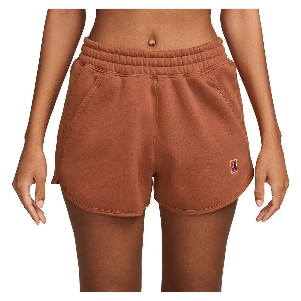 Women's Court Heritage Mid - Rise Fleece Tennis ShortsTienda Tennis