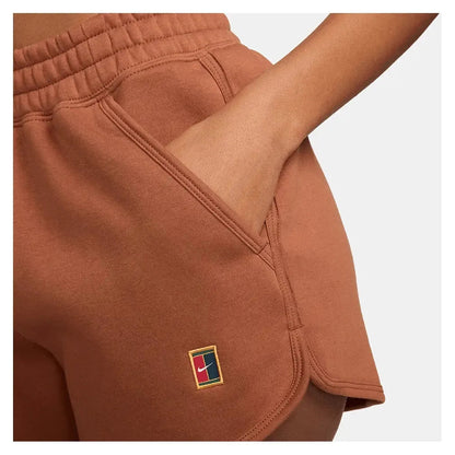Women's Court Heritage Mid - Rise Fleece Tennis ShortsTienda Tennis